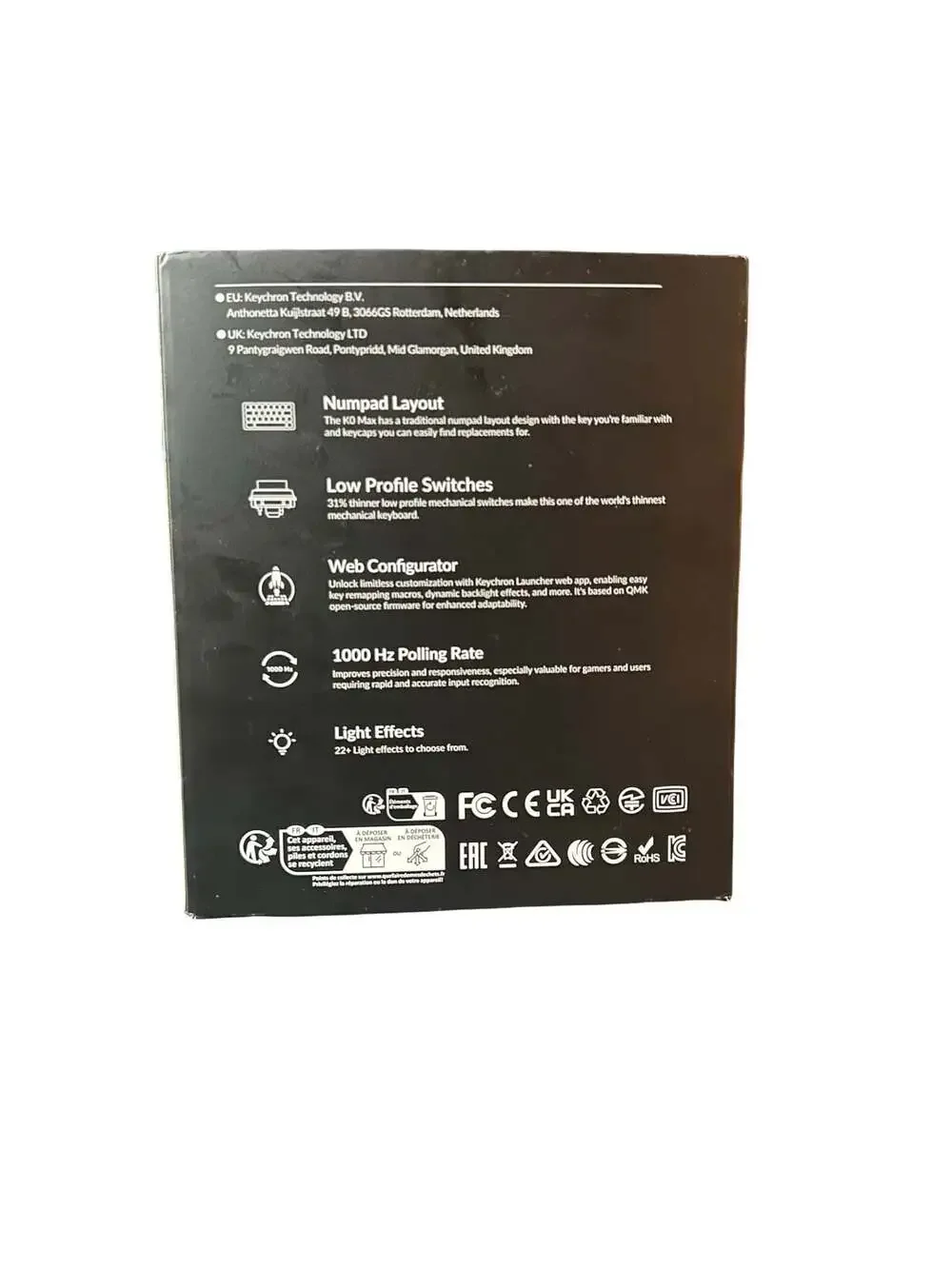 Keychron K0 Max Wireless Mechanical Numpad Brown Tactile Switches